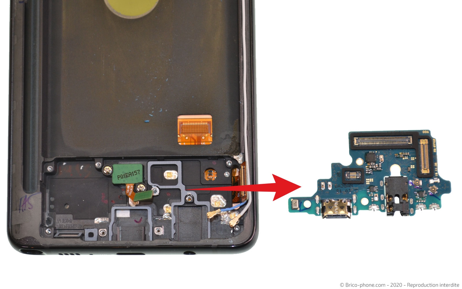 Changement du bloc écran sur Galaxy Note 10 Lite photo 3