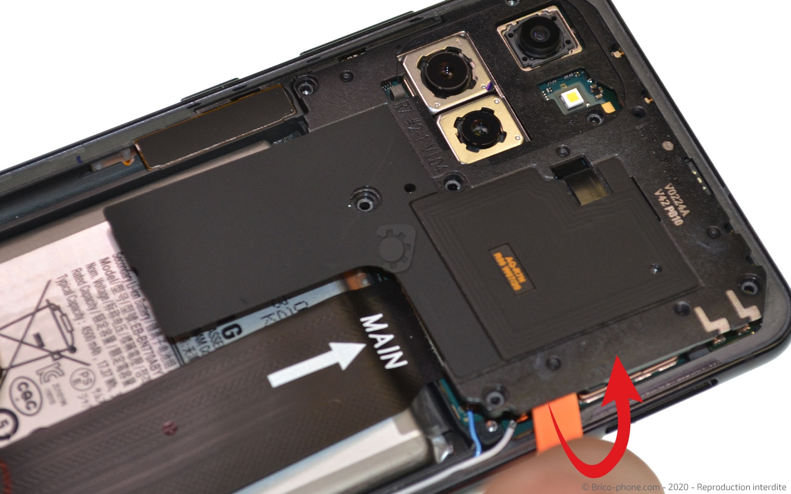 Changement du bloc écran sur Galaxy Note 10 Lite photo 2