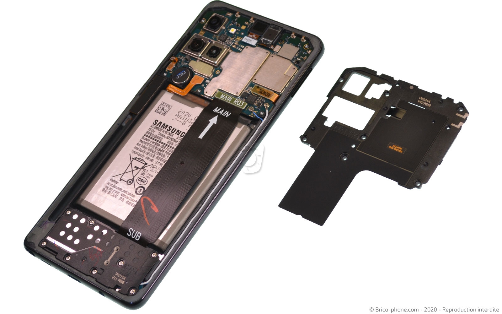 Changement du bloc écran sur Galaxy Note 10 Lite photo 3