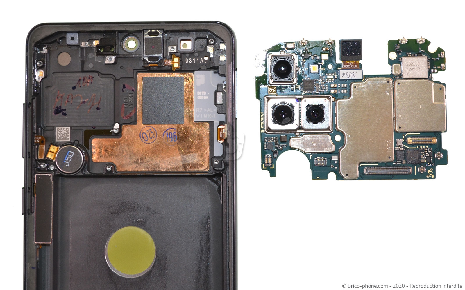 Changement du bloc écran sur Galaxy Note 10 Lite photo 3