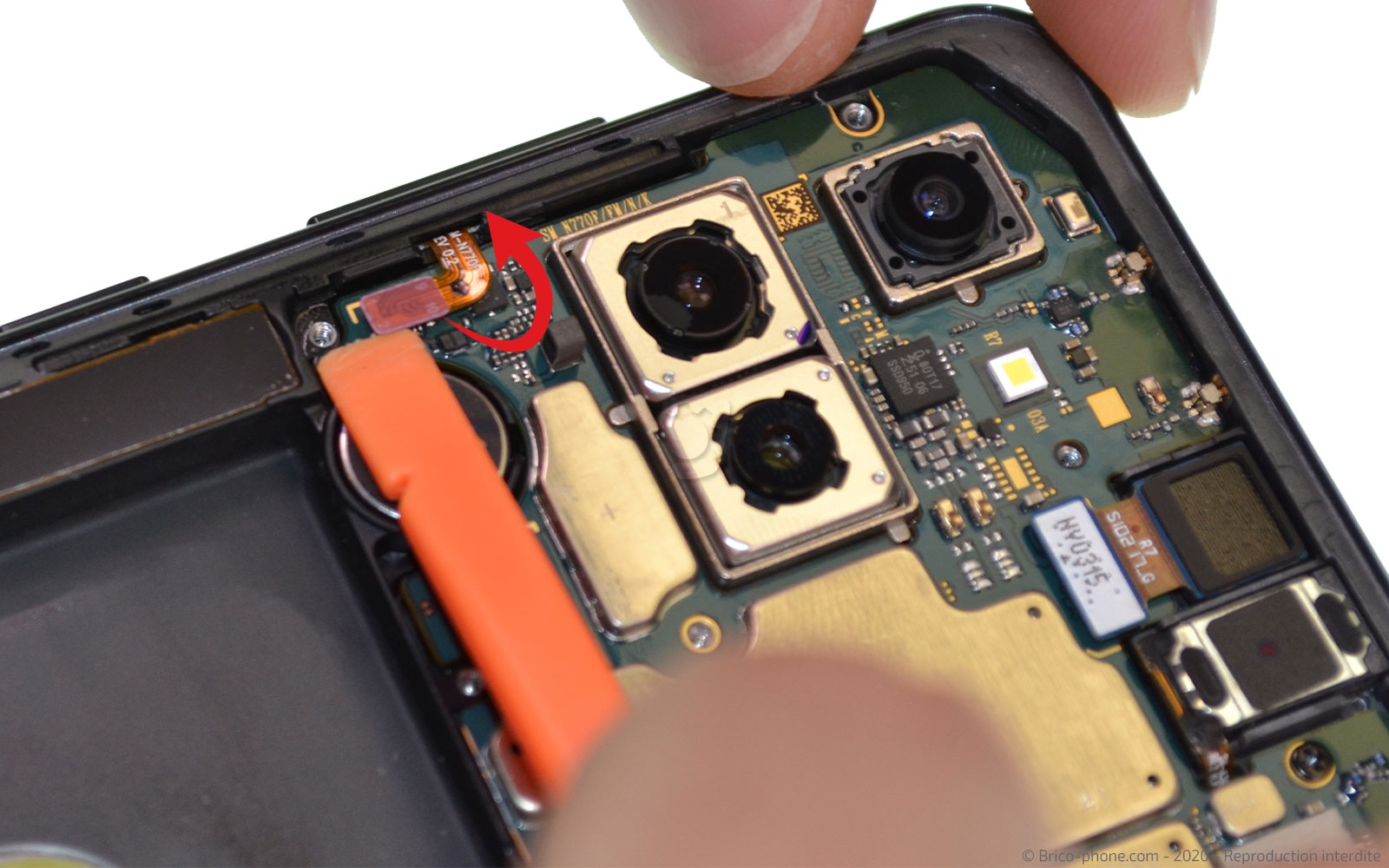 Changement du bloc écran sur Galaxy Note 10 Lite photo 3