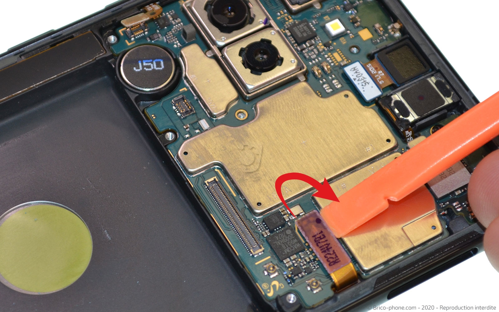 Changement du bloc écran sur Galaxy Note 10 Lite photo 4