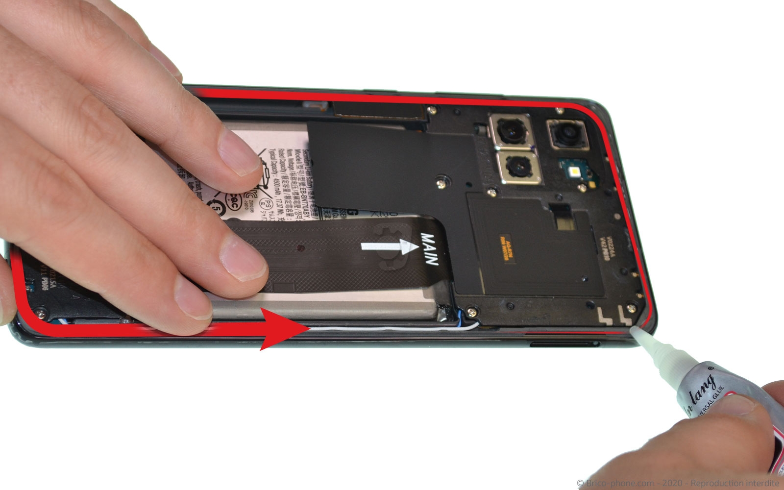 Changement de batterie sur Galaxy Note 10 Lite photo 2