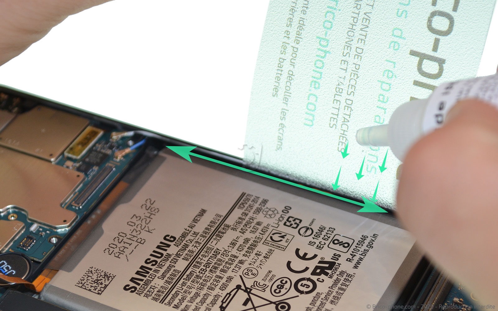 Changement de batterie sur Galaxy Note 10 Lite photo 1