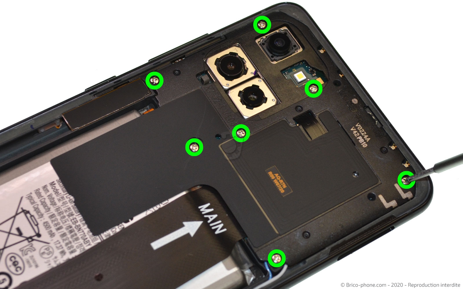 Changement de batterie sur Galaxy Note 10 Lite photo 1