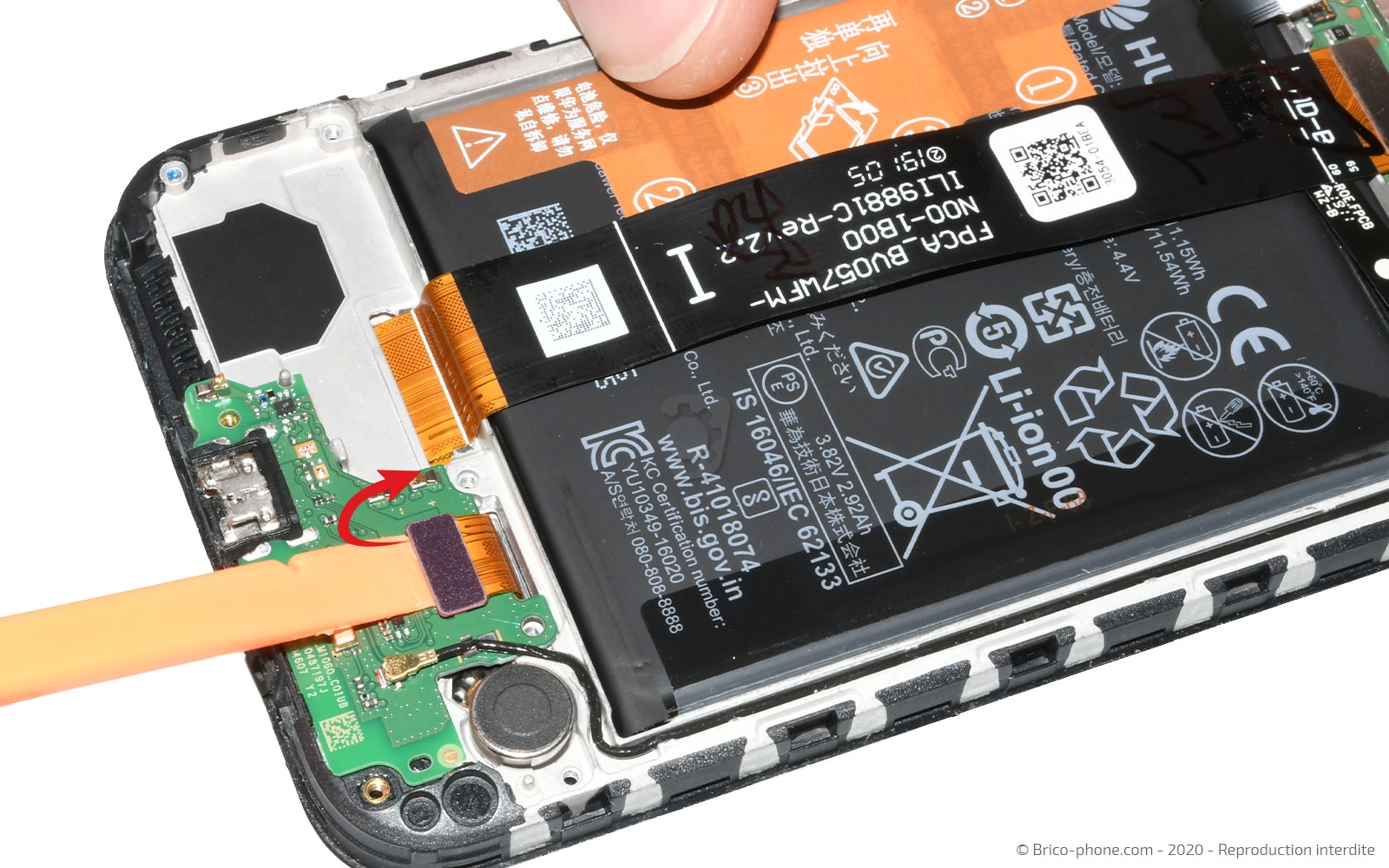 Changement de l'écran (vitre + LCD)  sur Y5 2019 photo 1