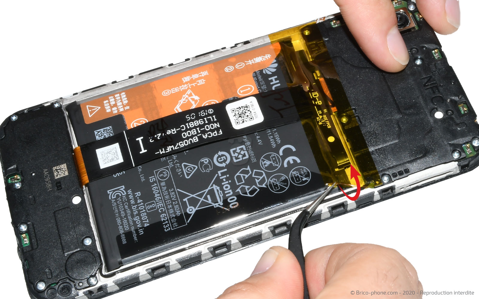 Changement de l'écran (vitre + LCD)  sur Y5 2019 photo 1
