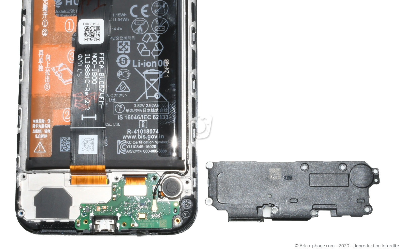 Changement de l'écran (vitre + LCD)  sur Y5 2019 photo 3