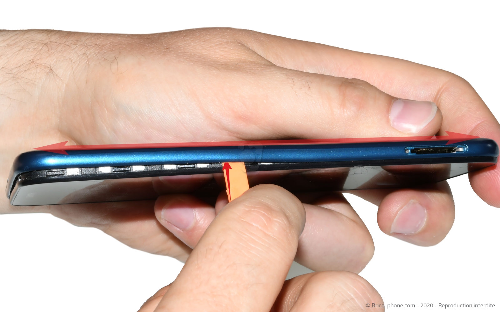 Changement du connecteur de charge sur Y5 2019 photo 3