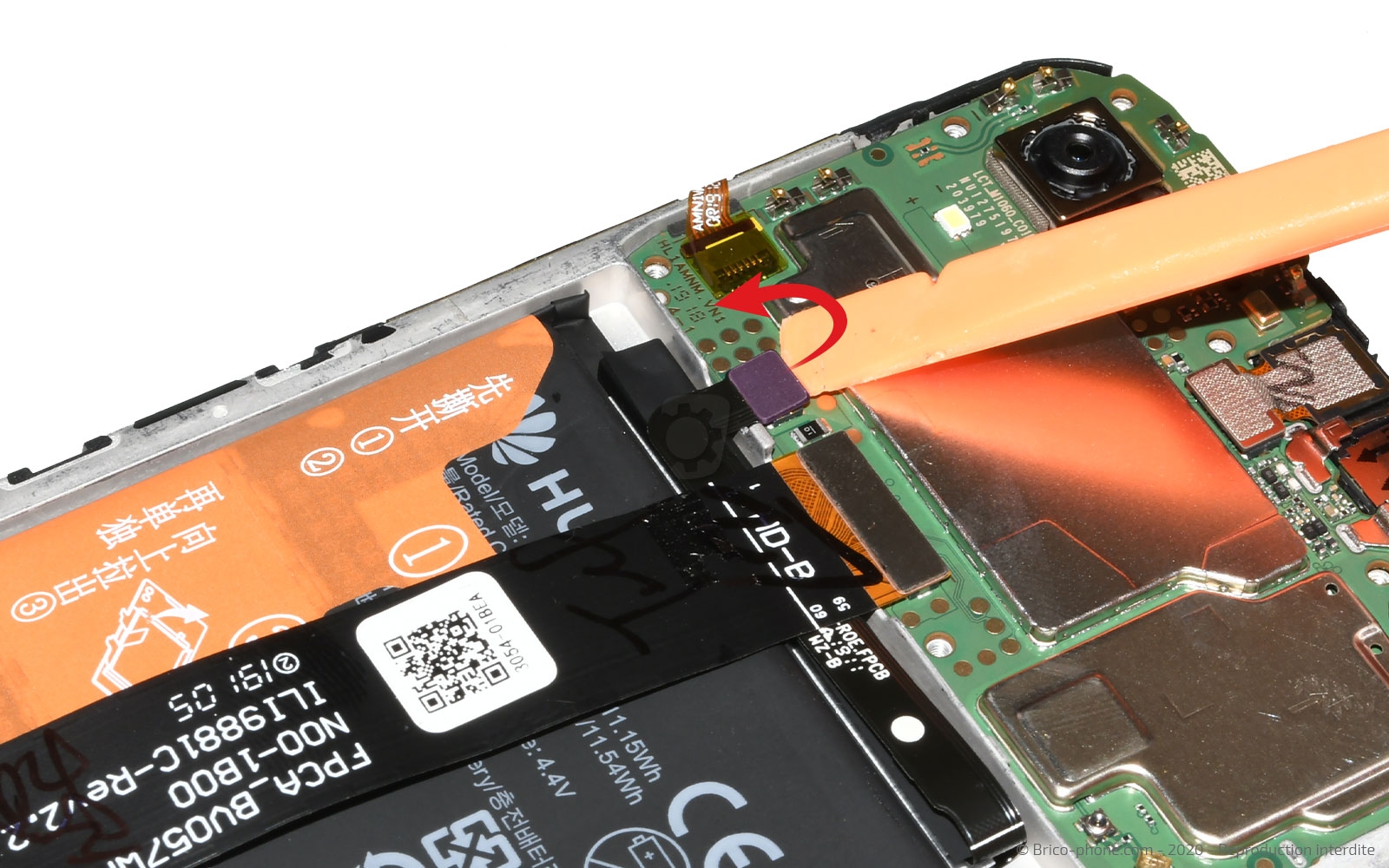 Changement de batterie sur Y5 2019 photo 1