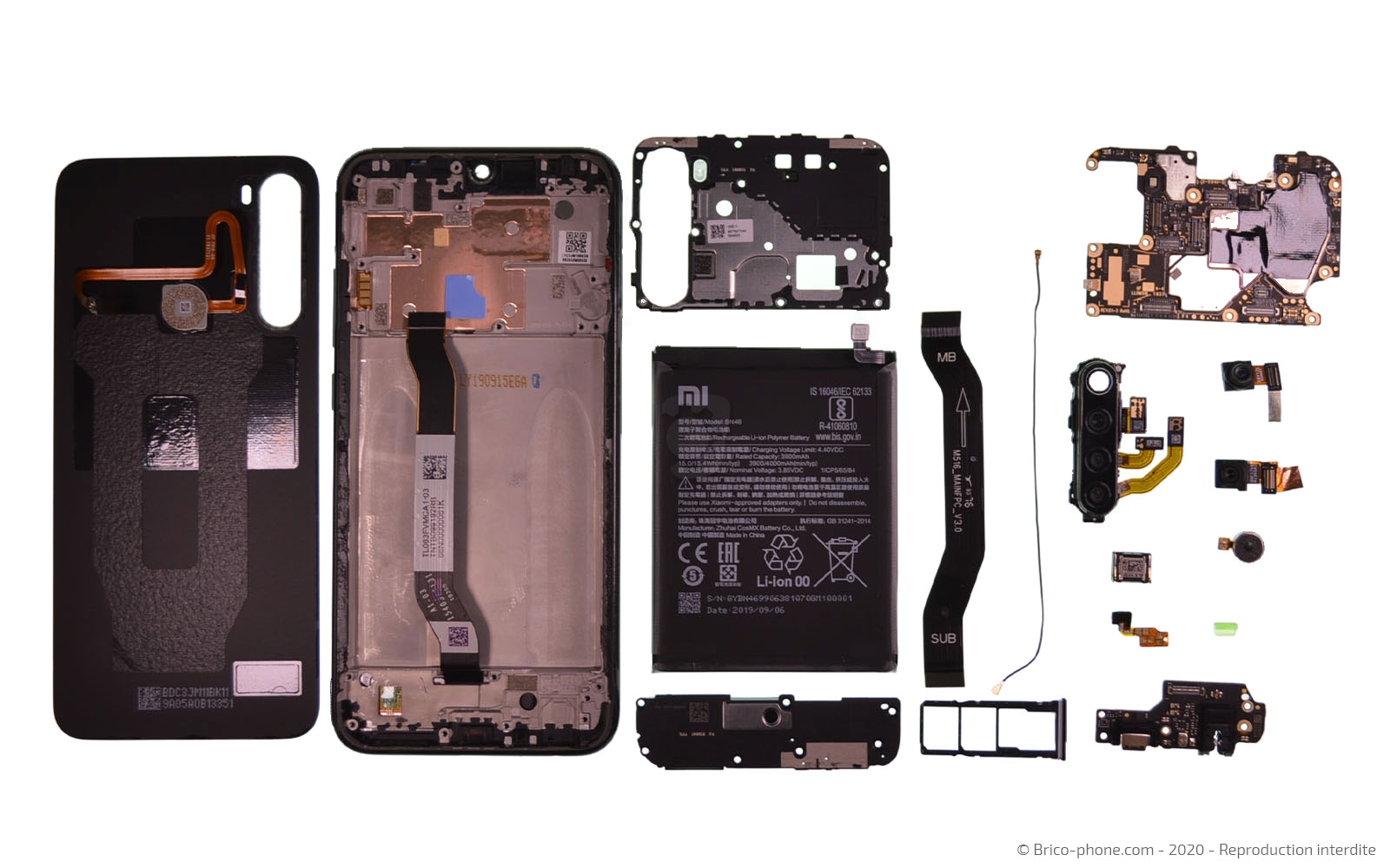 Démontage complet sur Redmi Note 8 photo 1