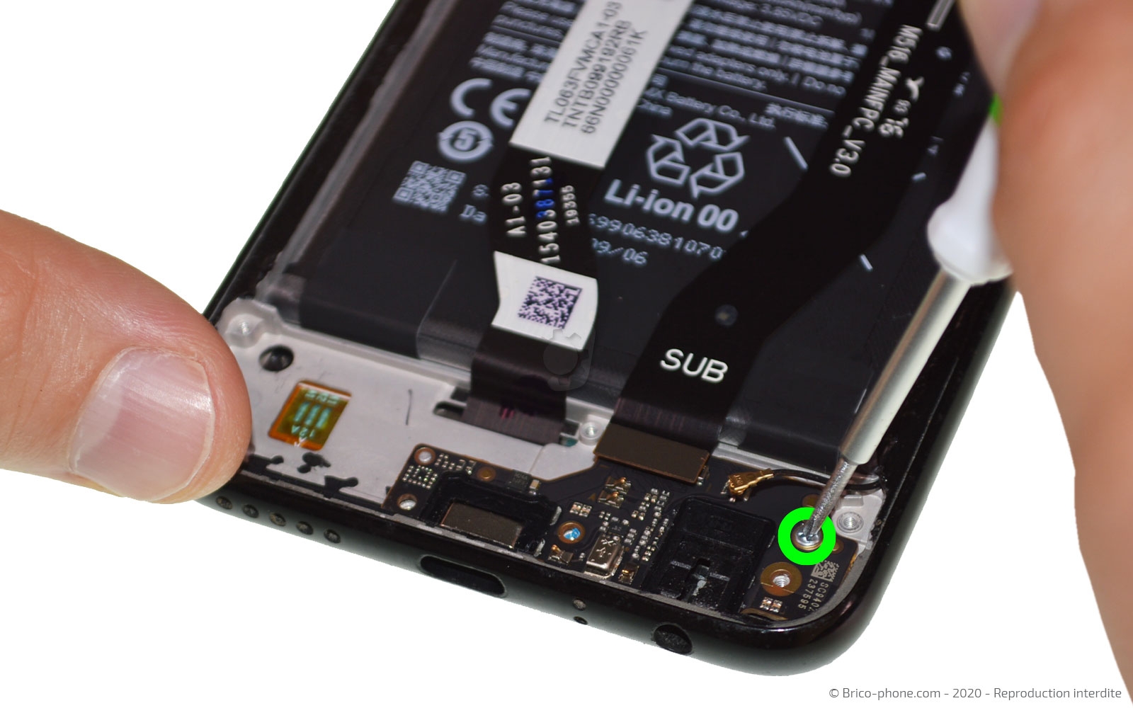 Changement du connecteur de charge sur Redmi Note 8 photo 3