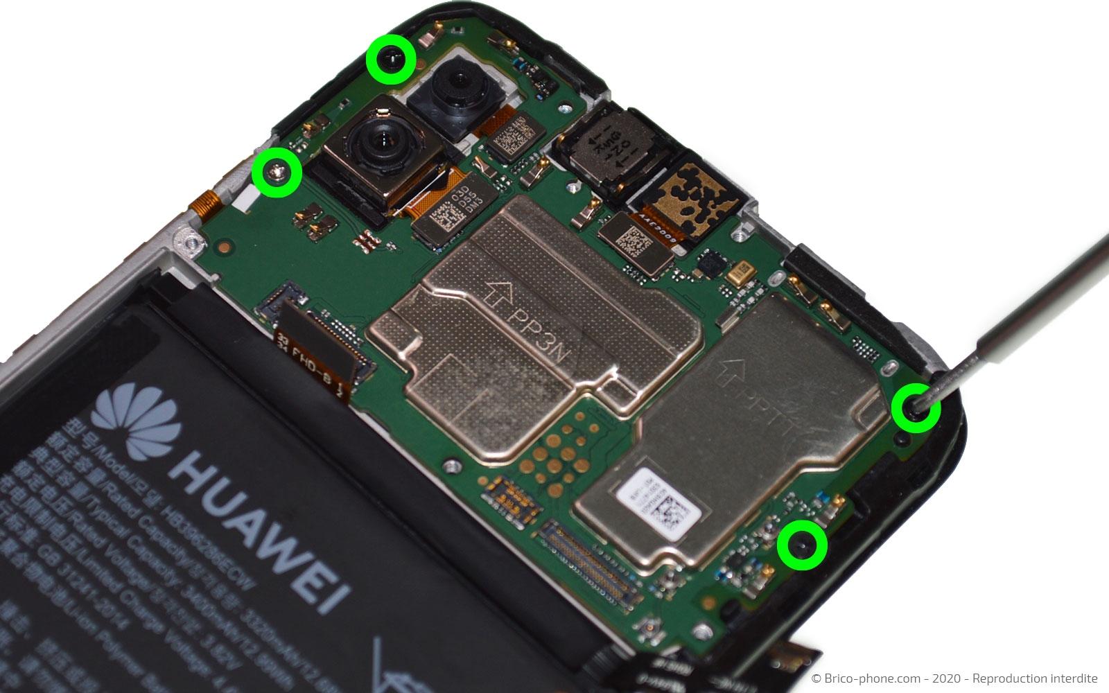 Changement du bloc écran sur P Smart 2020 photo 2