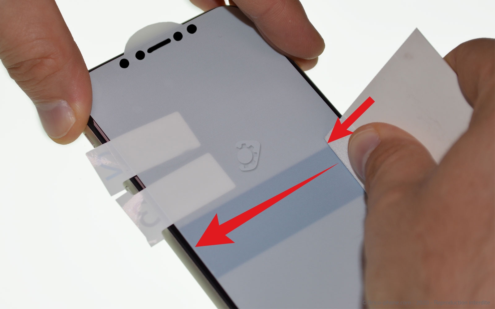 Pose d'une protection d'écran en Hydrogel photo 3