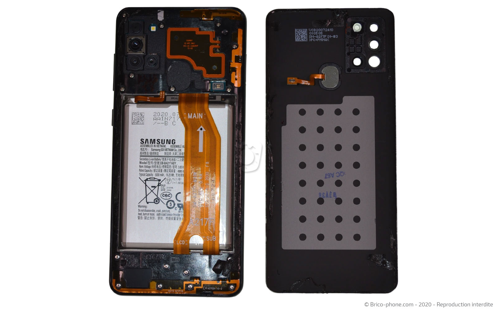 Démontage complet sur Galaxy A21s photo 4