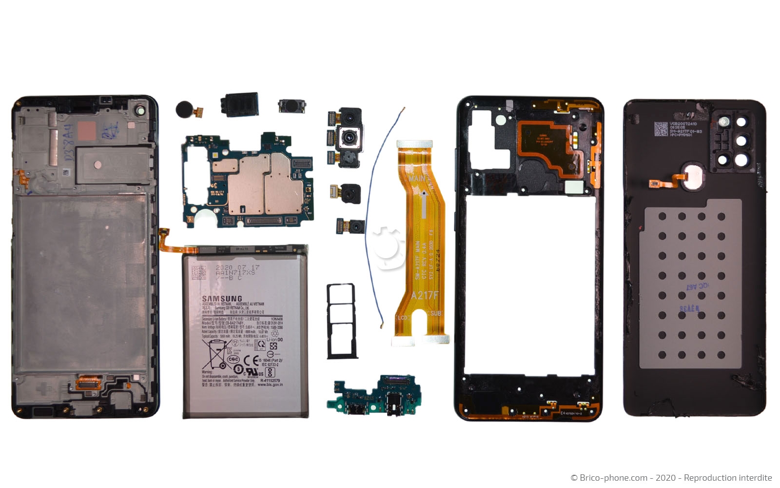 Démontage complet sur Galaxy A21s photo 1