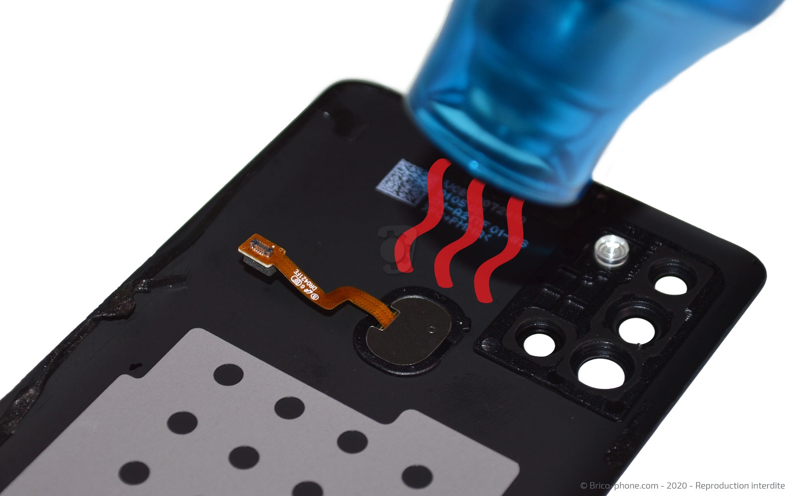 Changement de la vitre arrière sur Galaxy A21s photo 1