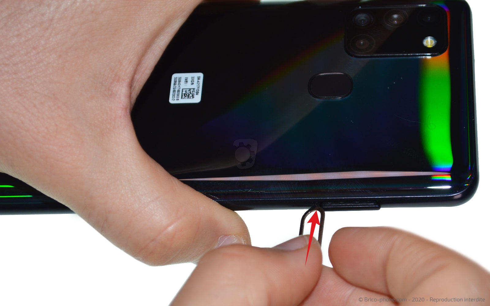 Changement de la vitre arrière sur Galaxy A21s photo 1