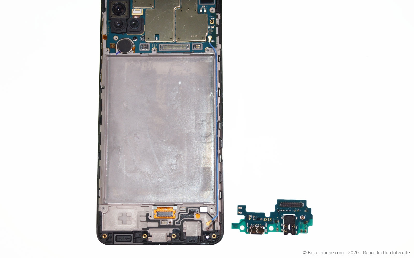 Changement du bloc écran sur Galaxy A21s photo 4