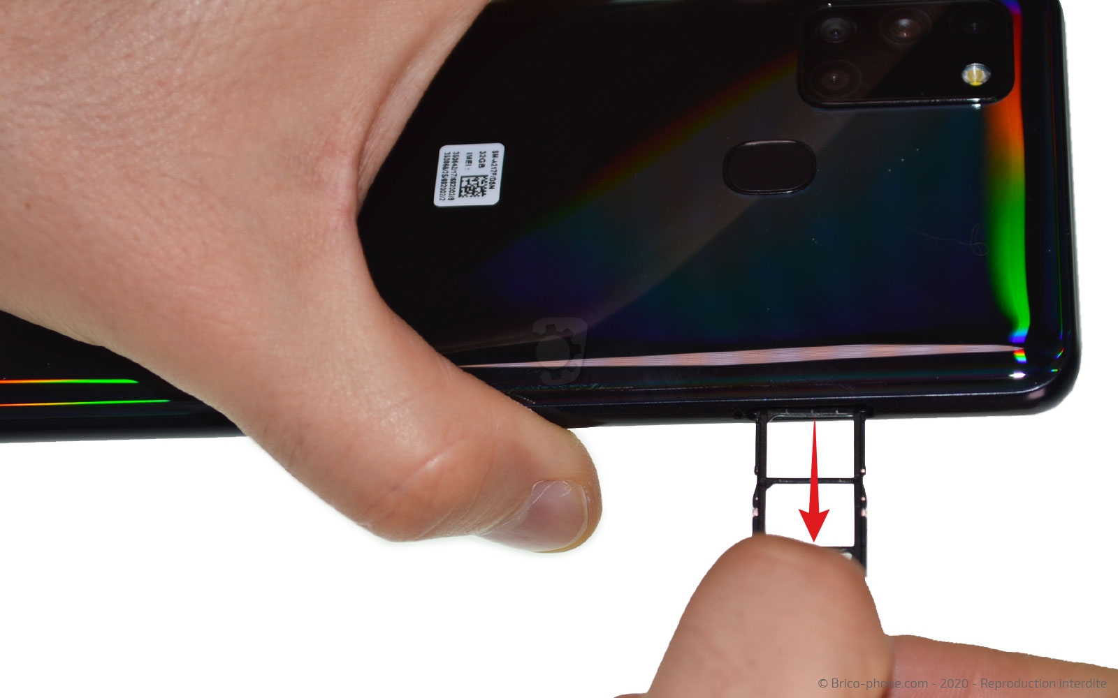 Changement du bloc écran sur Galaxy A21s photo 2