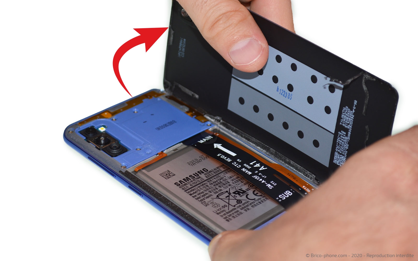 Démontage complet  sur Galaxy A41 photo 2