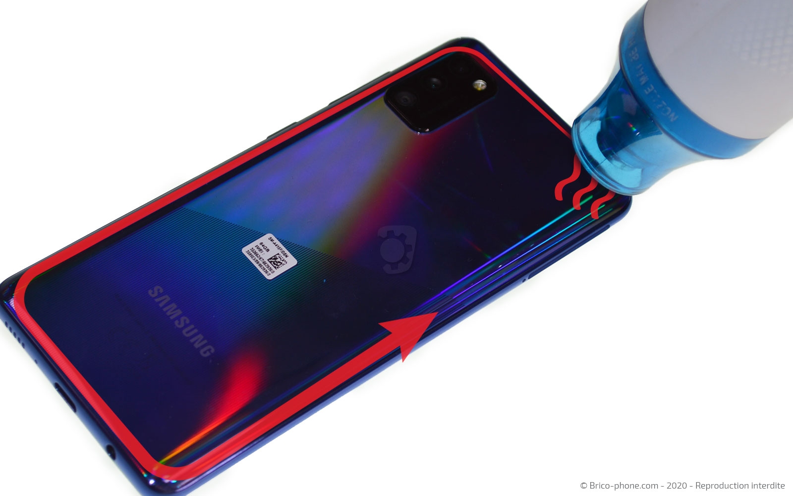 Changement de batterie sur Galaxy A41 photo 2