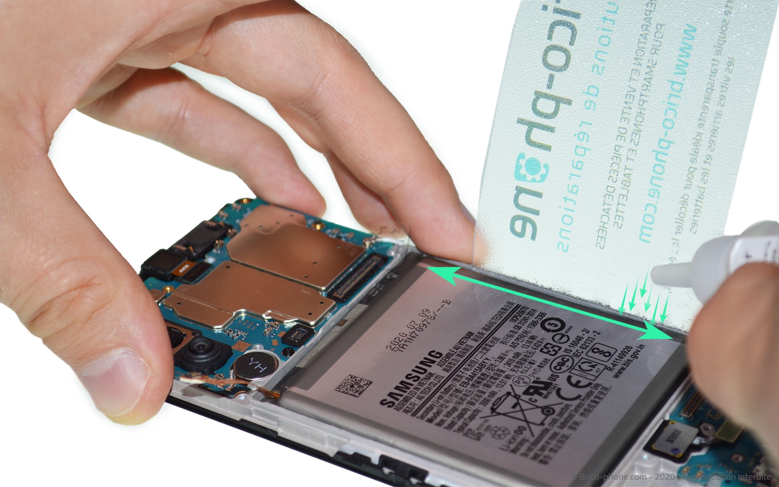 Changement de batterie sur Galaxy A41 photo 1