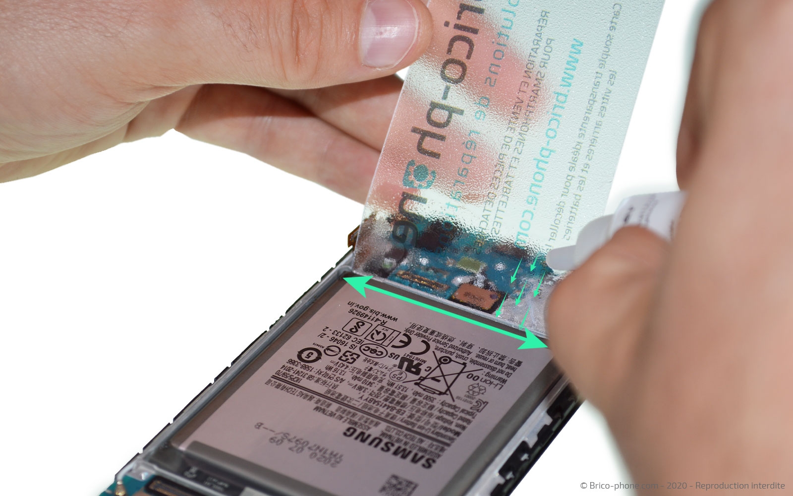 Changement de batterie sur Galaxy A41 photo 2