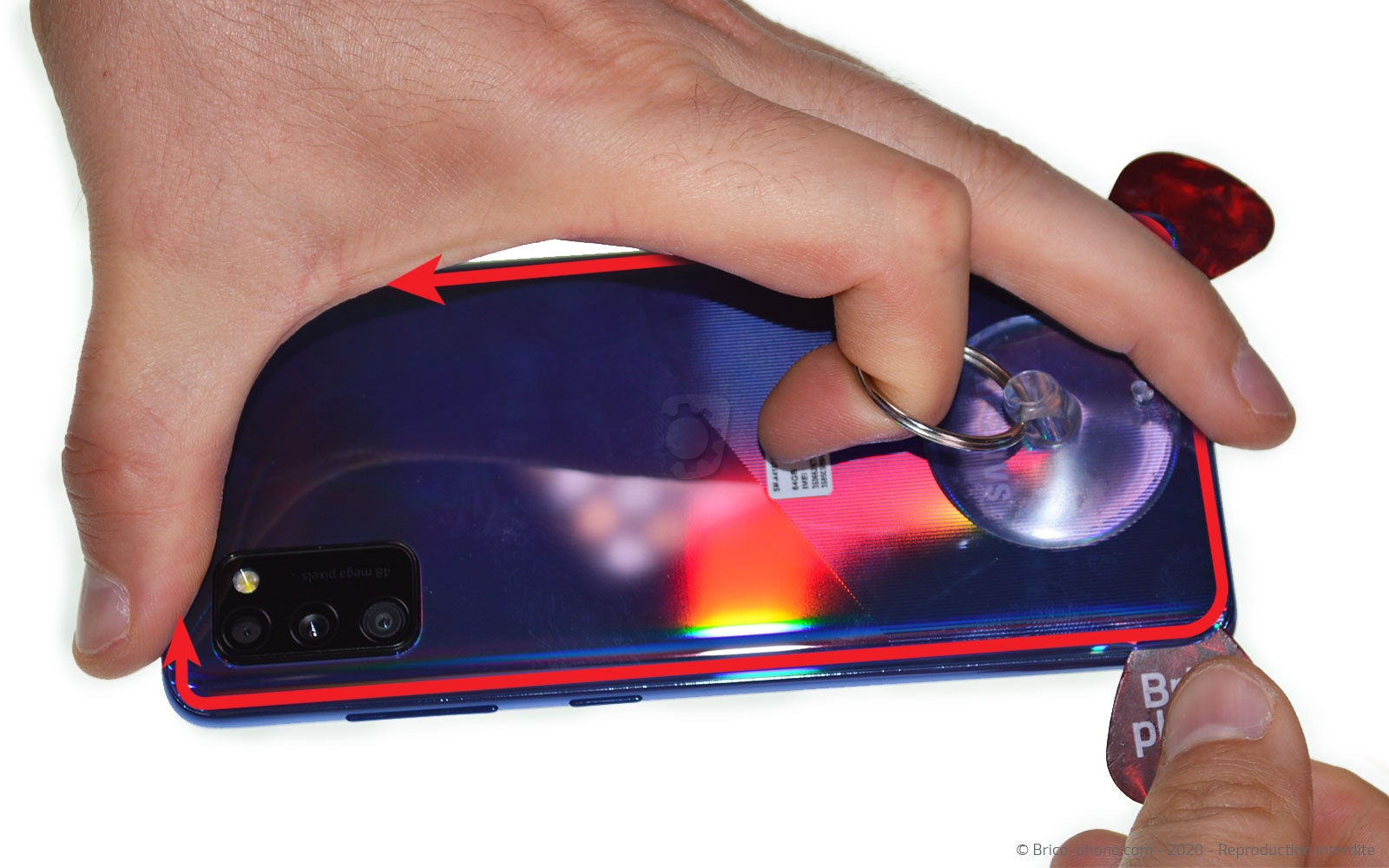 Changement de batterie sur Galaxy A41 photo 1