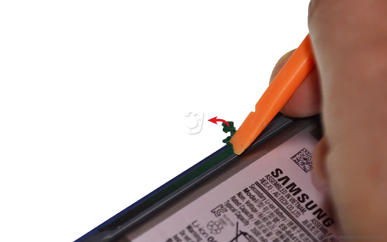 Changement du bloc écran sur Galaxy A41 photo 2