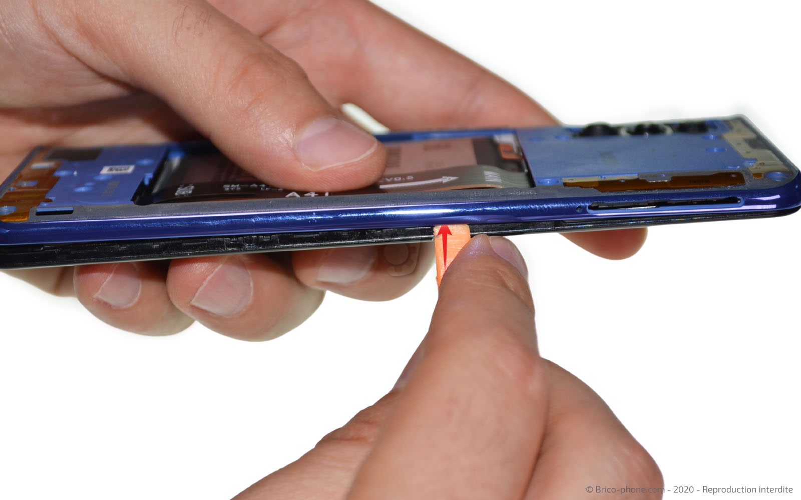 Changement du bloc écran sur Galaxy A41 photo 3