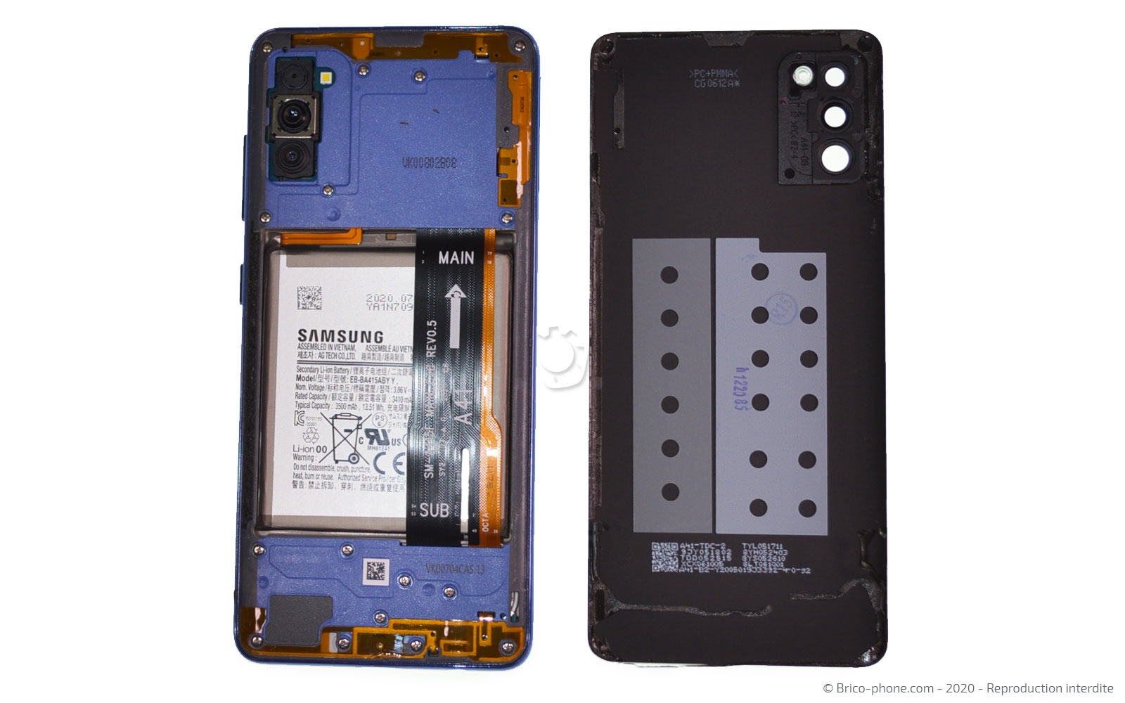 Changement du bloc écran sur Galaxy A41 photo 3