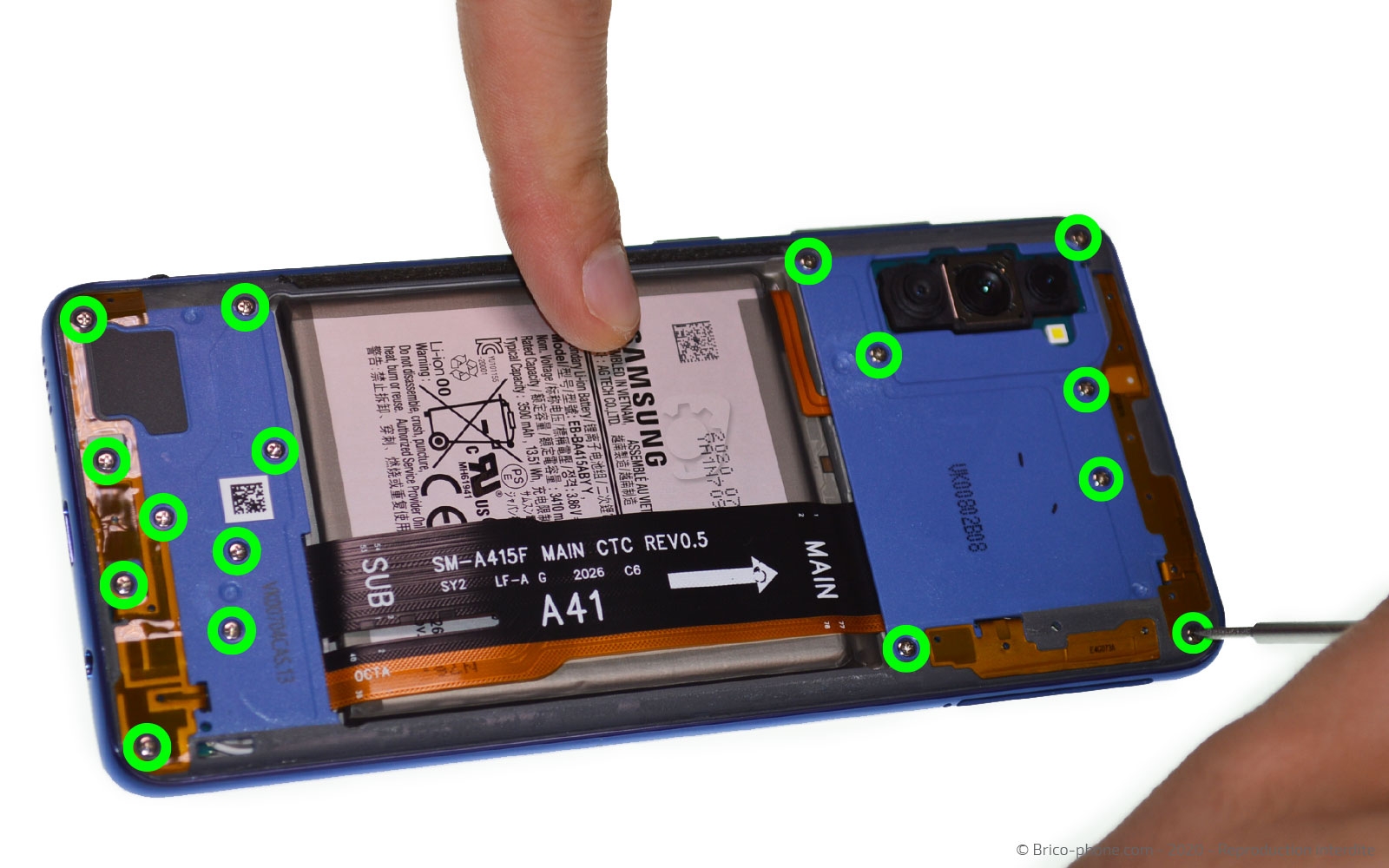 Changement du connecteur de charge sur Galaxy A41 photo 1