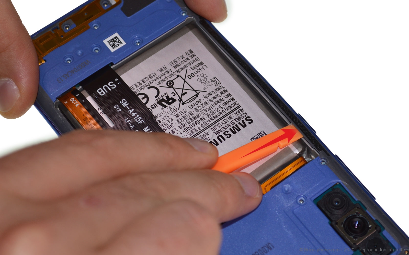 Changement du connecteur de charge sur Galaxy A41 photo 2