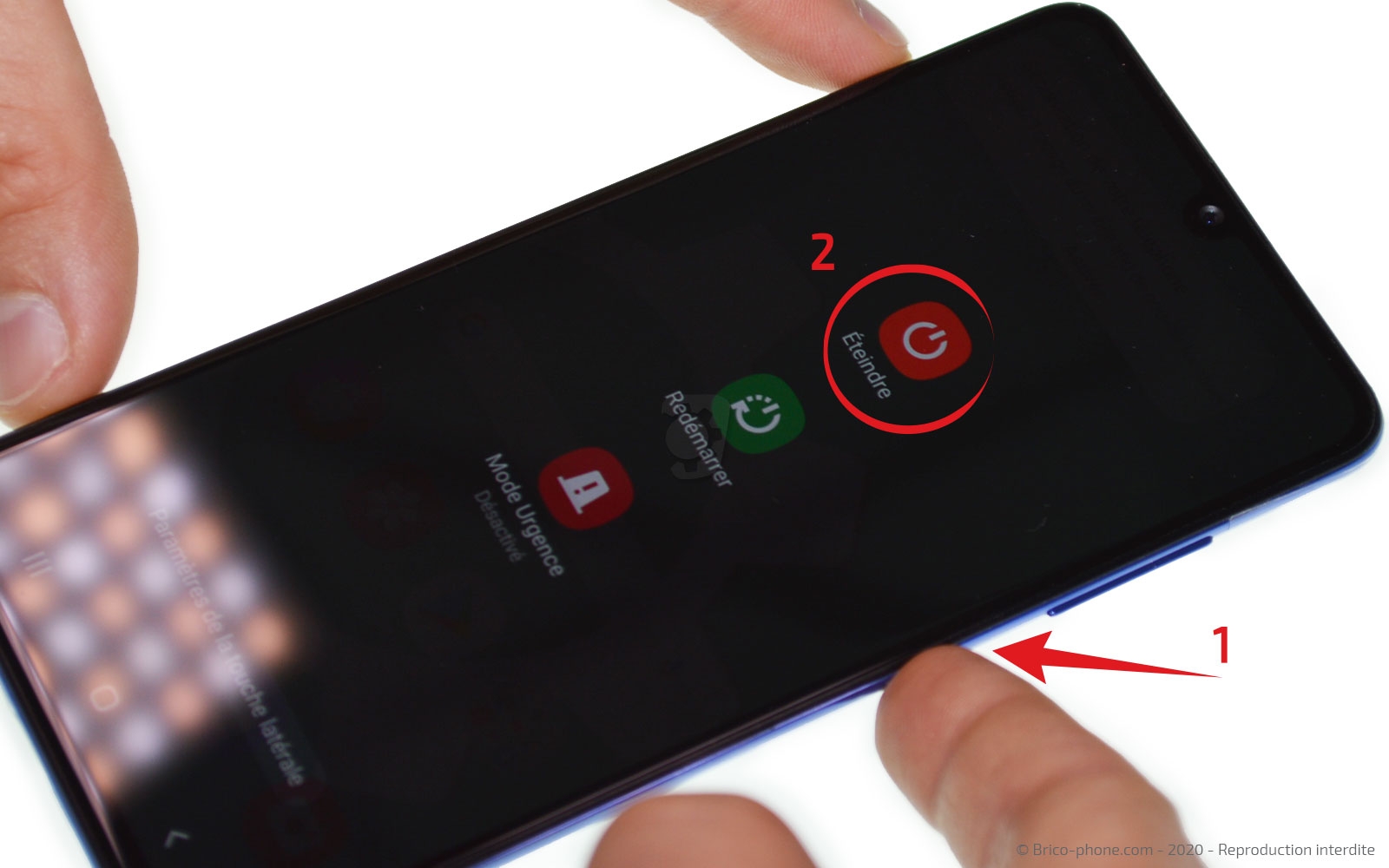 Changement de vitre arrière sur Galaxy A41 photo 3