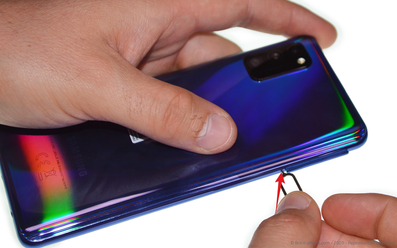 Changement de vitre arrière sur Galaxy A41 photo 1