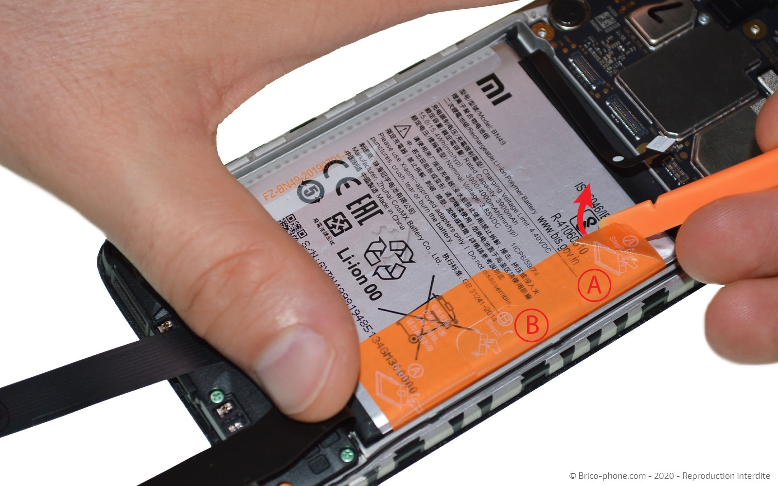 Changement de batterie sur Redmi 7A photo 1