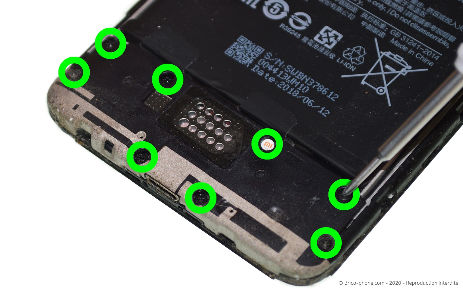 Changement d'écran (vitre + LCD) sur Redmi 6 photo 1