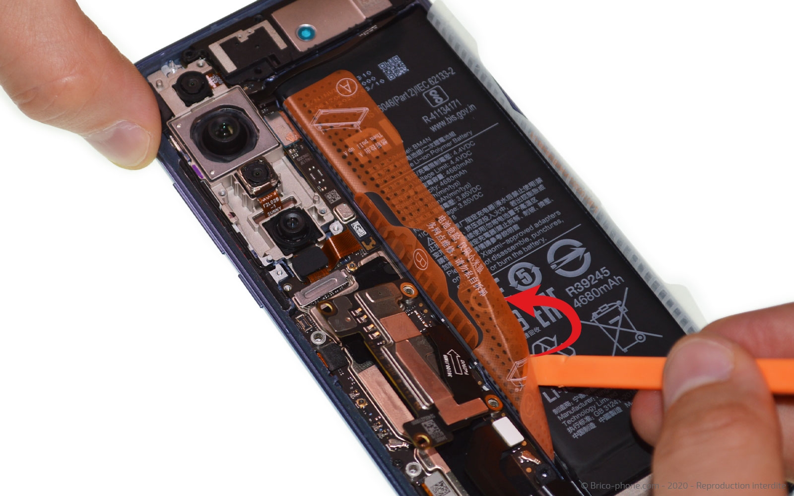 Changement de batterie sur Mi 10 photo 2