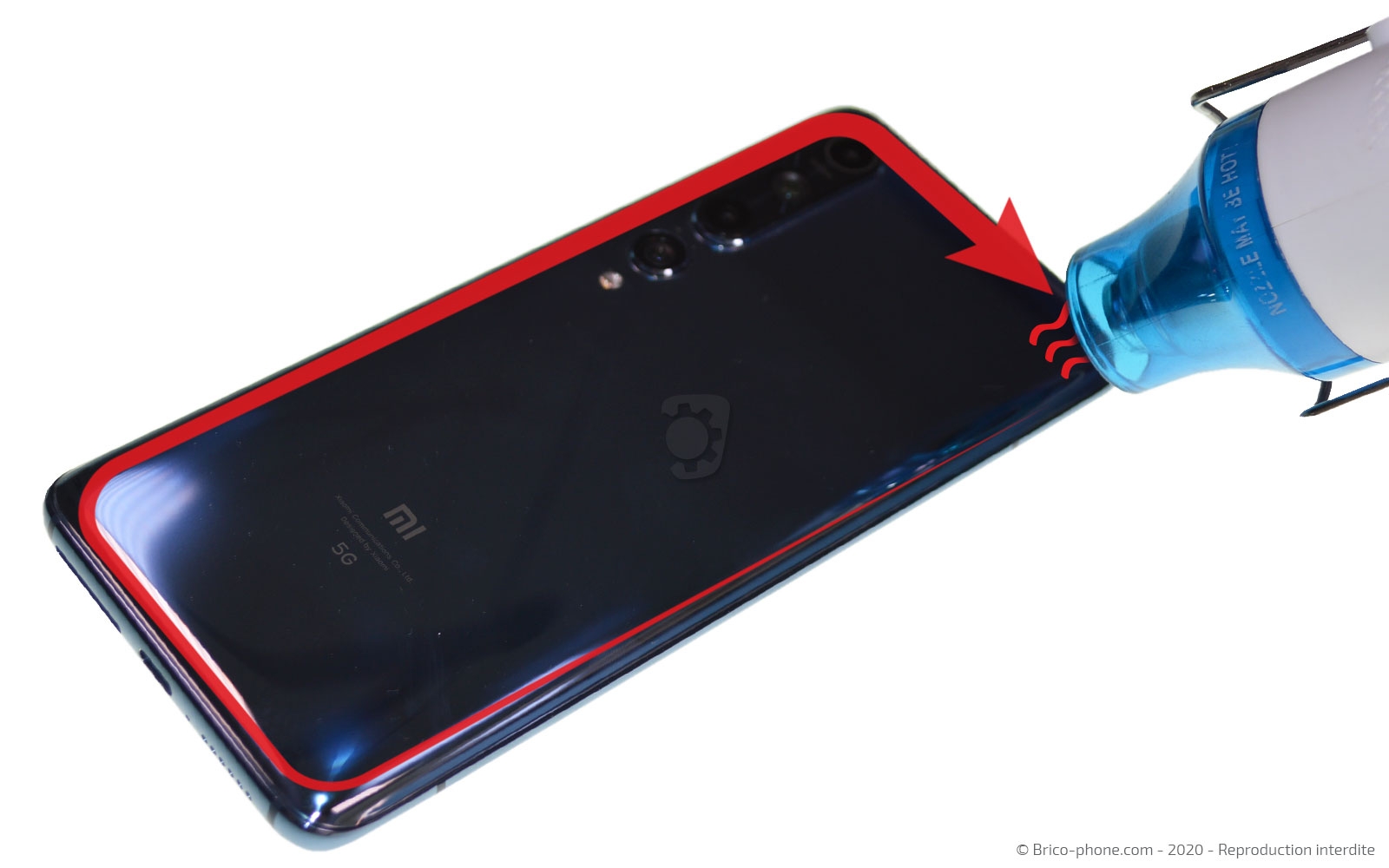 Changement d'écran (vitre + Amoled) sur Mi 10 photo 2
