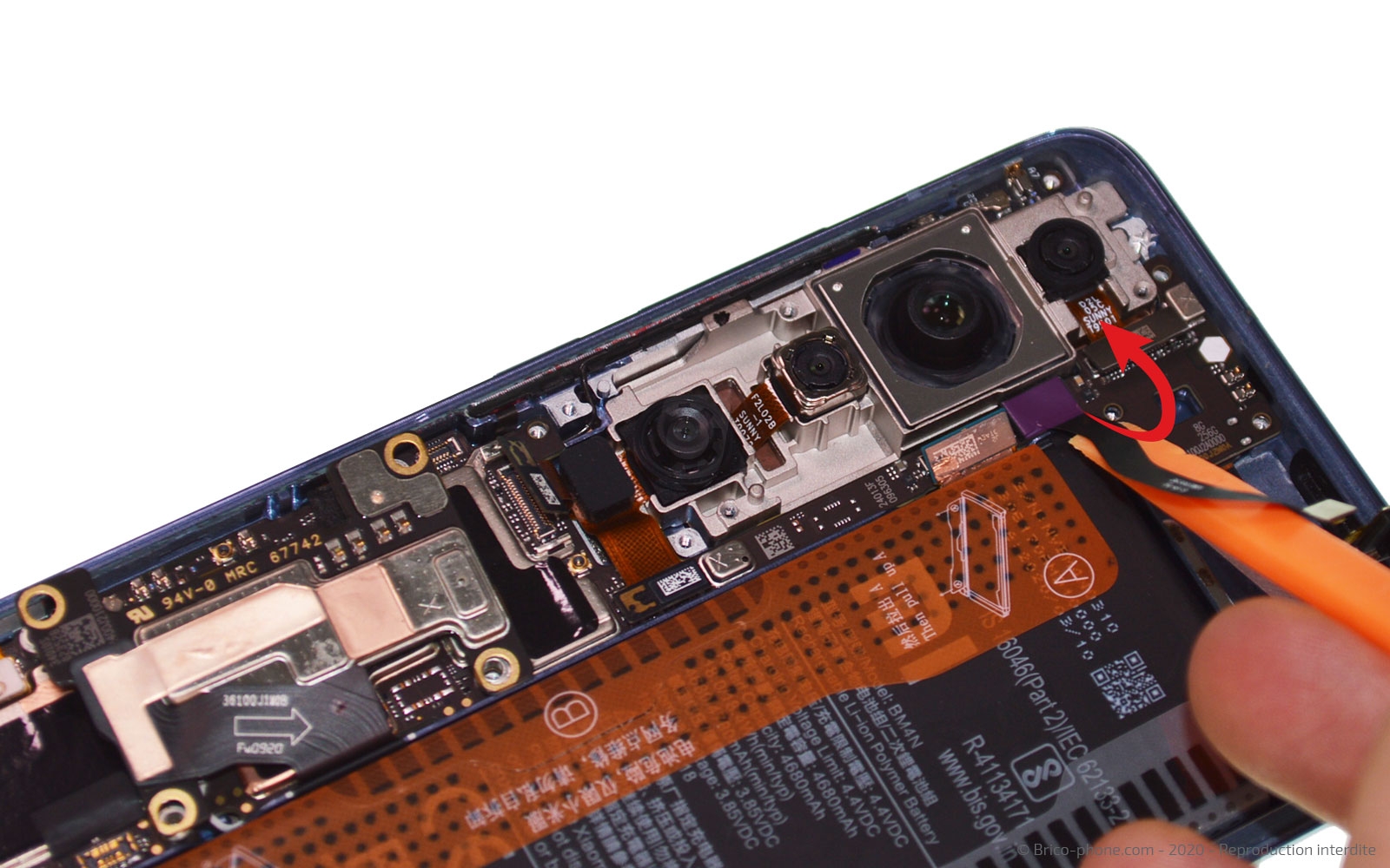 Changement d'écran (vitre + Amoled) sur Mi 10 photo 4