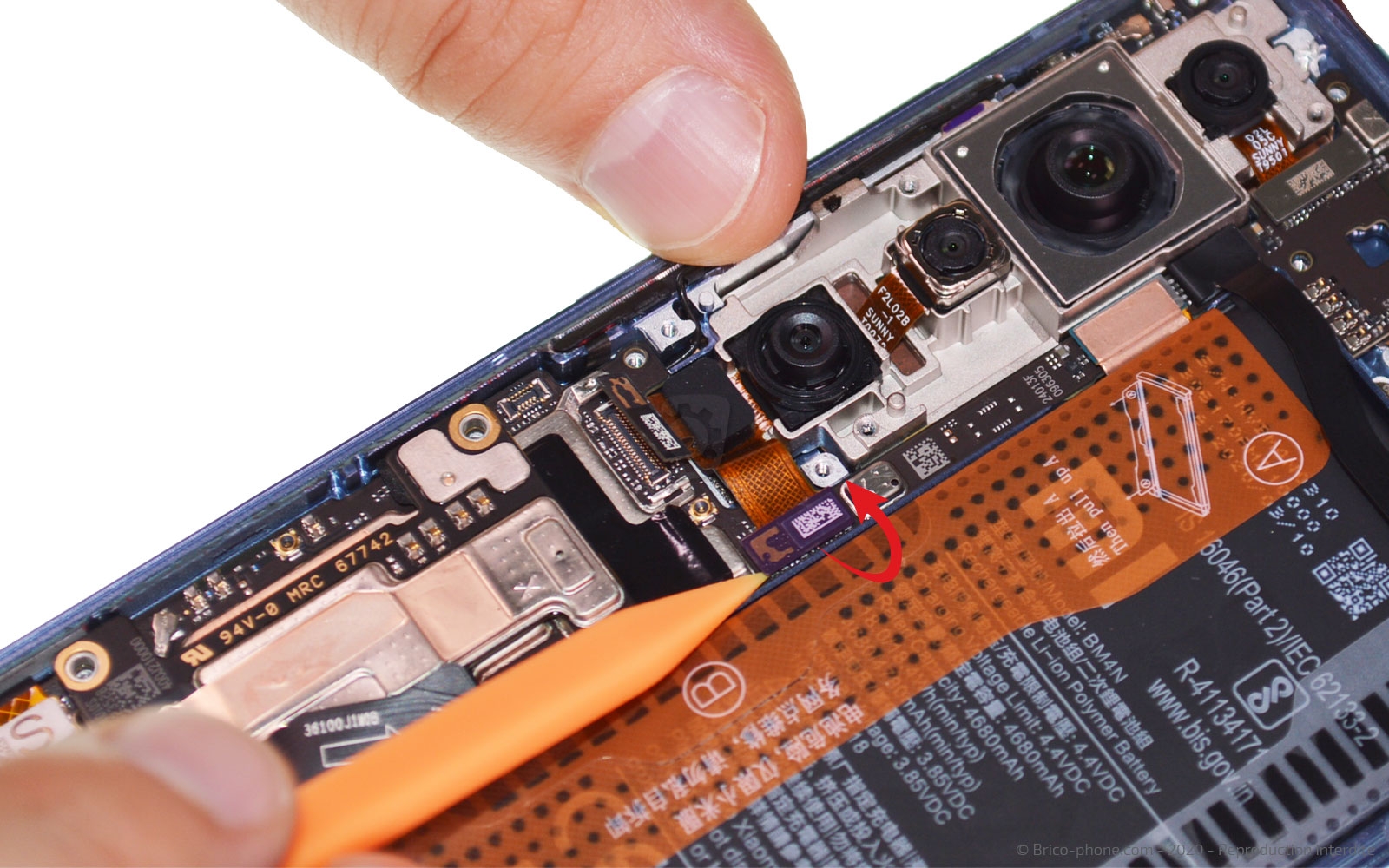 Changement du bloc écran sur Mi 10 photo 3