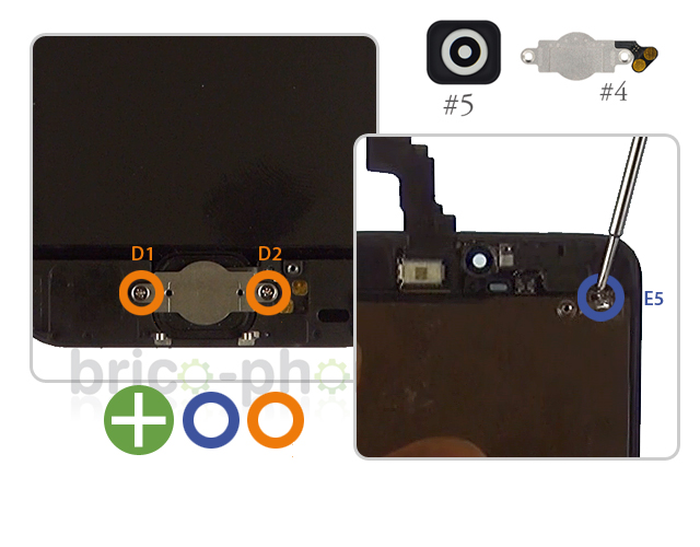 Changement d'écran (vitre+LCD) sans éléments prémontés sur iPhone 5C photo 1
