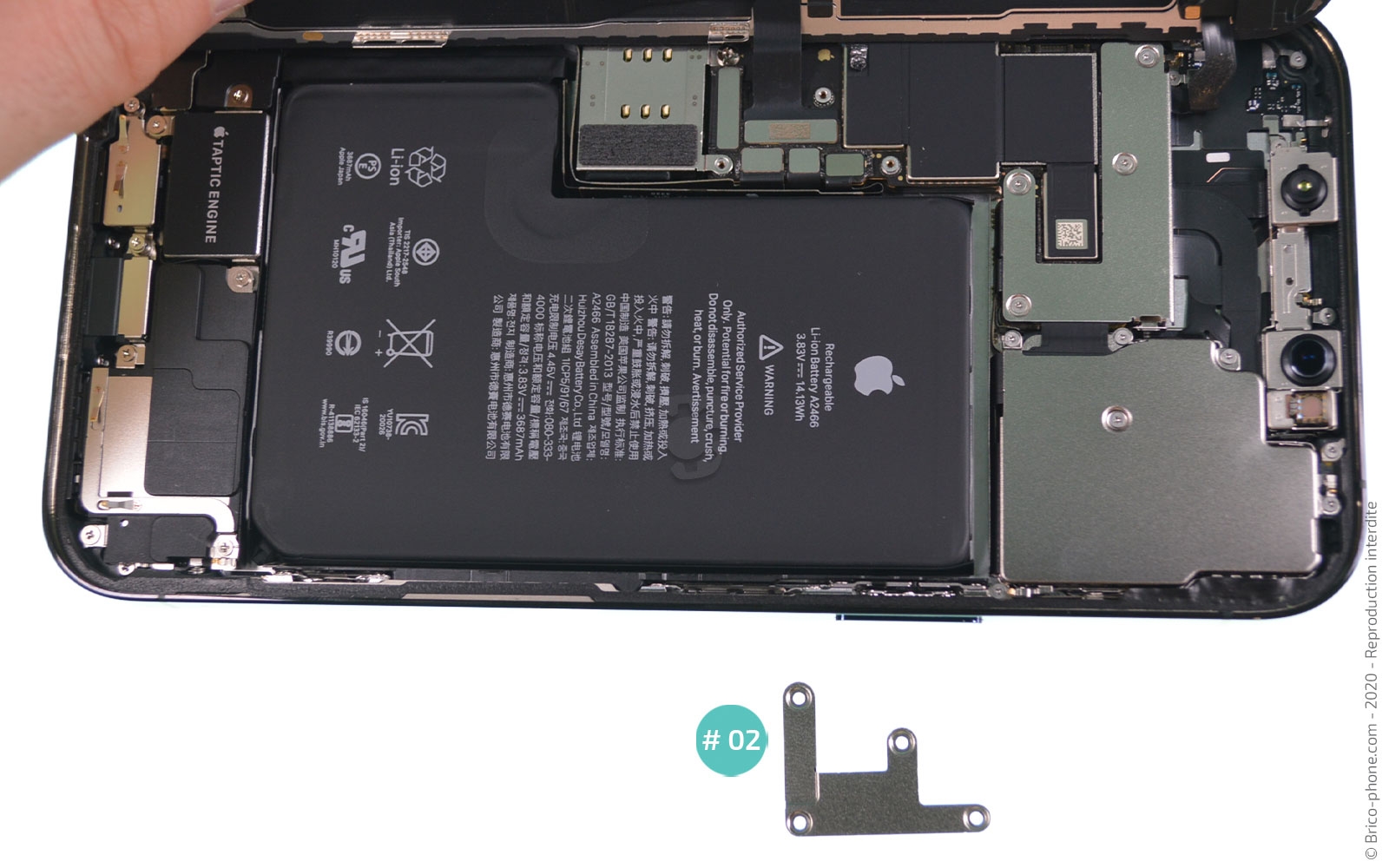 Changement de l'écran (vitre + Oled) sur iPhone 12 Pro Max photo 3