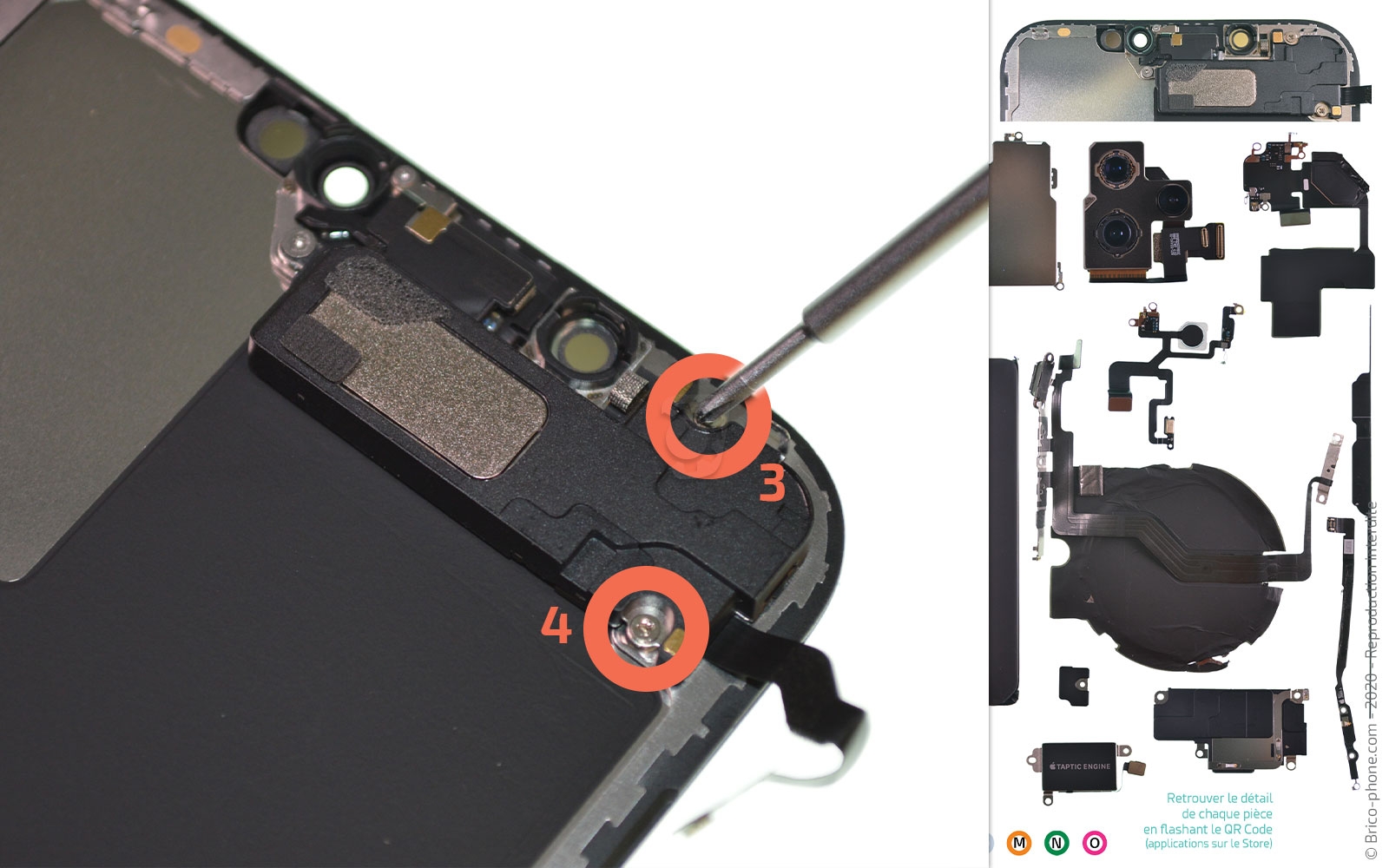 Changement de l'écran (vitre + Oled) sur iPhone 12 Pro Max photo 1