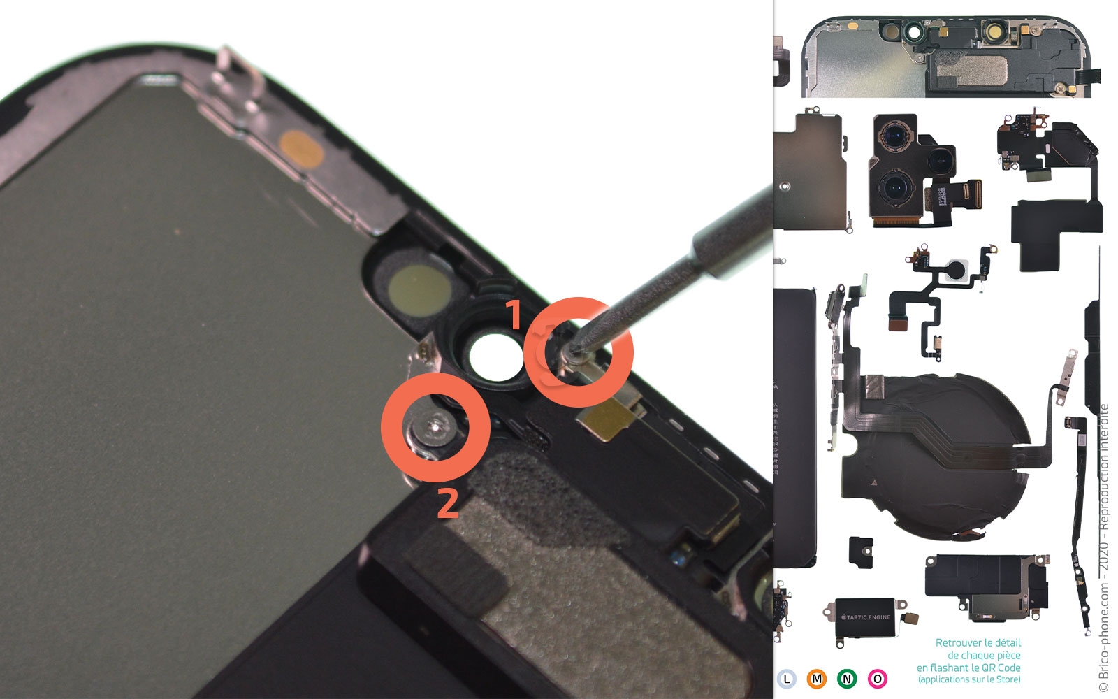 Changement de l'écran (vitre + Oled) sur iPhone 12 Pro Max photo 2