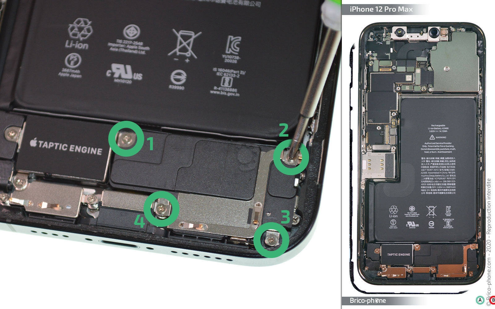 Changement de batterie sur iPhone 12 Pro Max photo 1