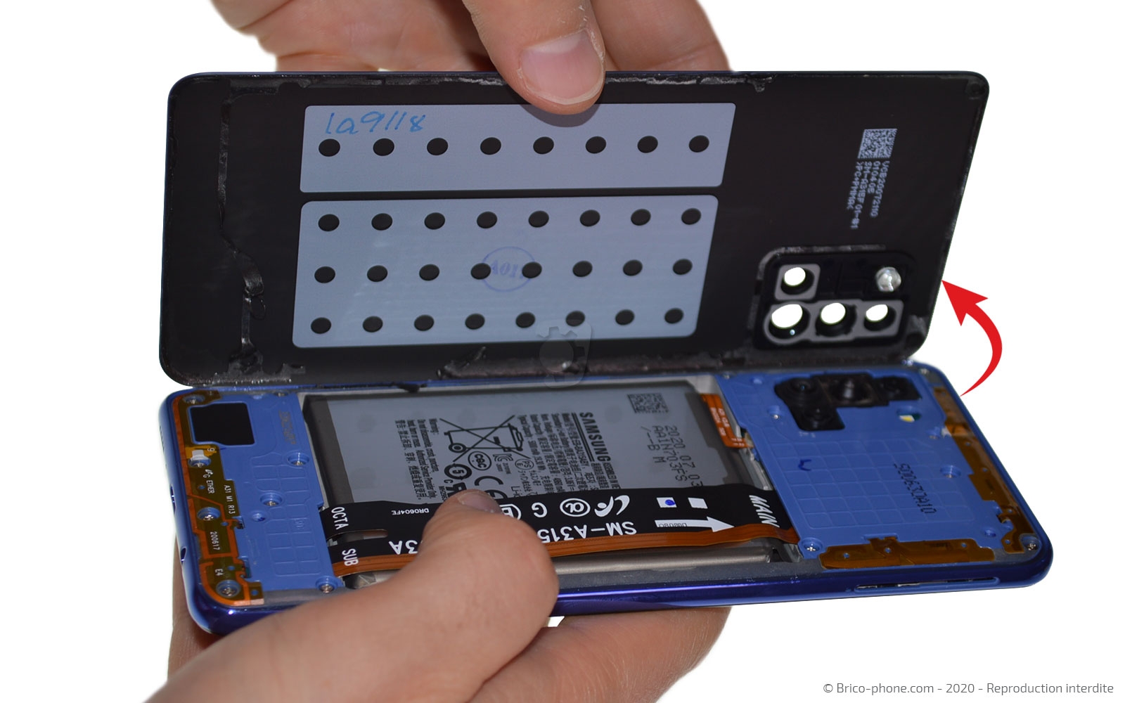 Démontage complet sur Galaxy A31 photo 2