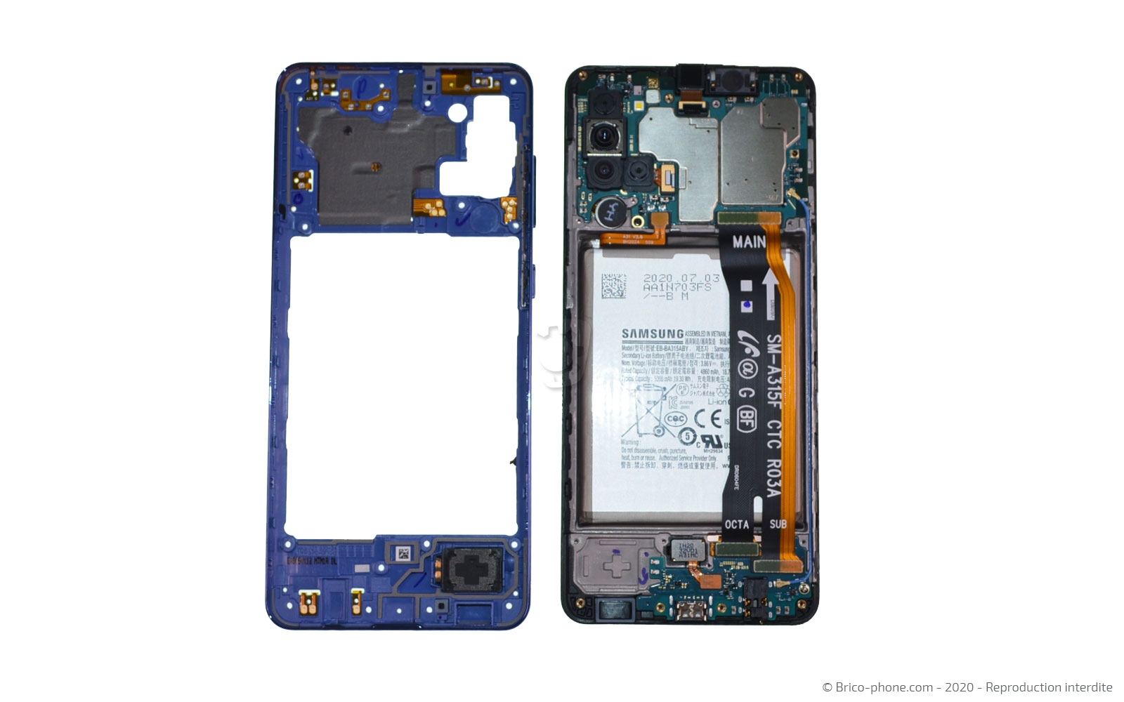 Changement de batterie sur Galaxy A31 photo 4