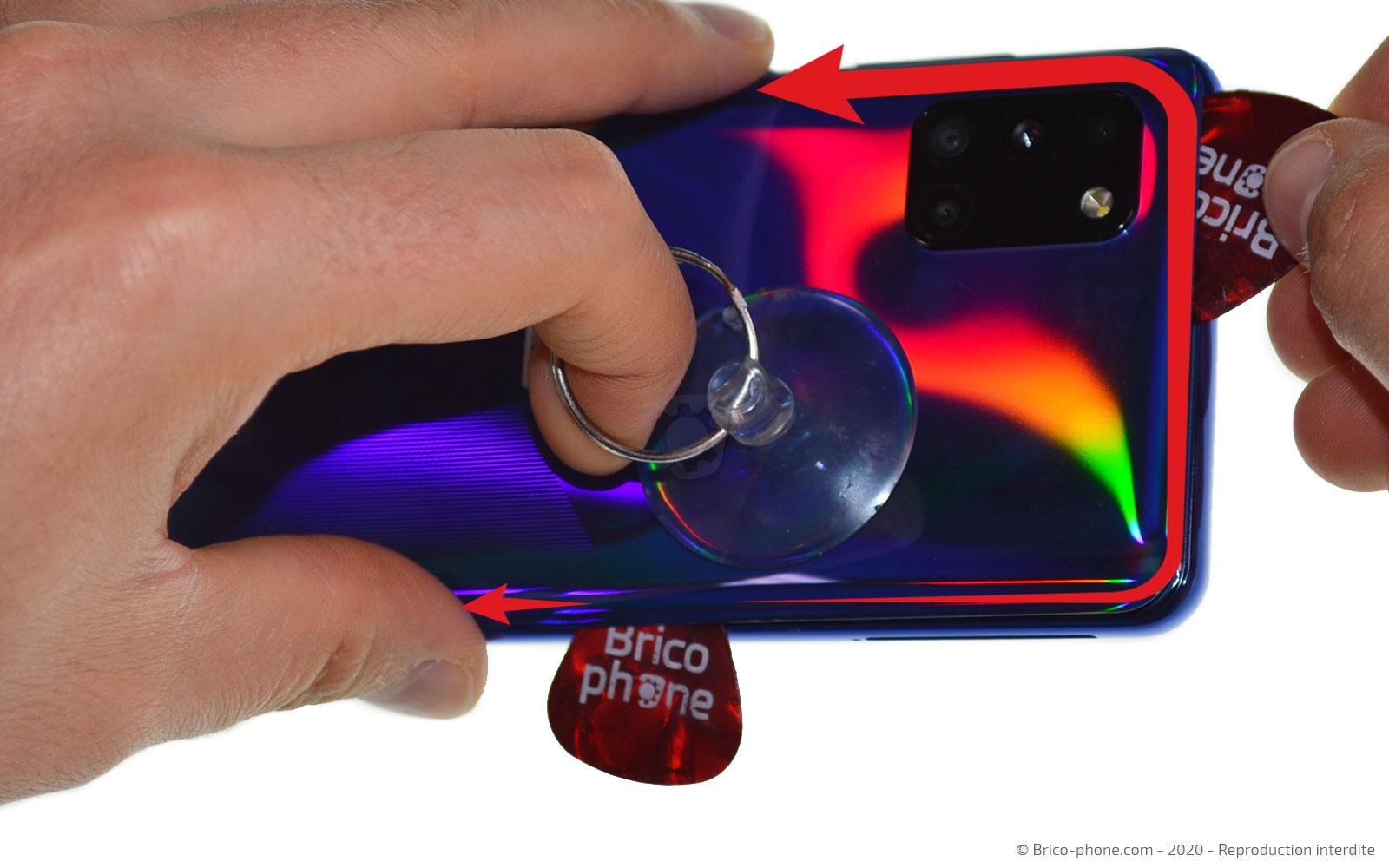 Changement de batterie sur Galaxy A31 photo 1